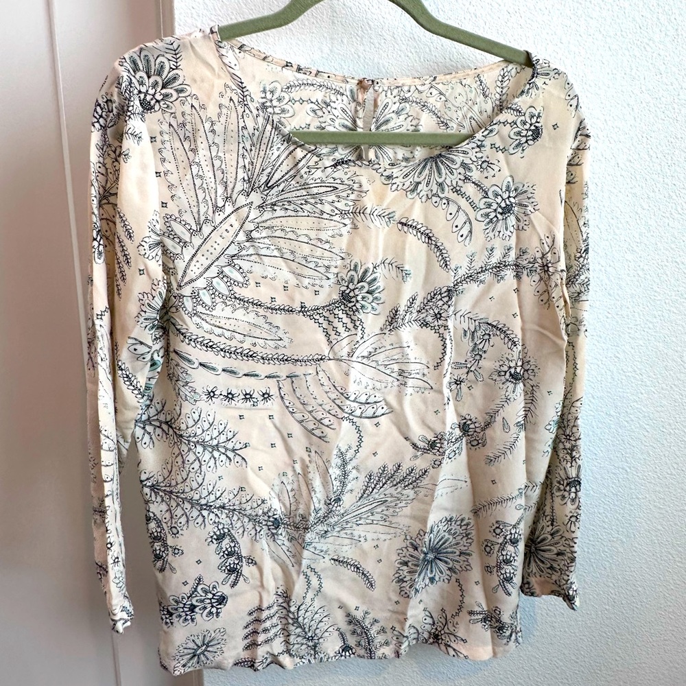 Club Monaco 100% Silk Blouse